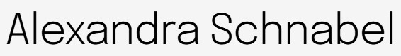 Logo for Alexandra Schnabel